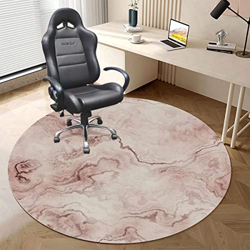 Burgundy Vermilion PU Leather Office Chair Mat,Computer Gaming Desk Chair Mat, Mouth Feminine Lips Gaming Computer Chair Mat for Home Office Gaming Room Girls Diameter 39.4 in