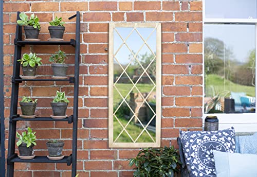 La Hacienda Aston & Wold Milano Indoor & Outdoor Mirror, 55910, Large, Gold