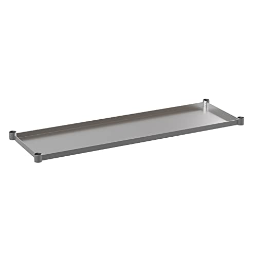 Flash Furniture Woodford Galvanized Under Shelf for Prep and Work Tables - Adjustable Lower Shelf for 24