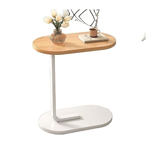 End Table, Simple Sofa Edge Table Modern Living Room Coffee Table Wood Counter Top Household Bedroom Bedside Reading Corner Table,Side Table for Couch or Sofa(Black) (Black)