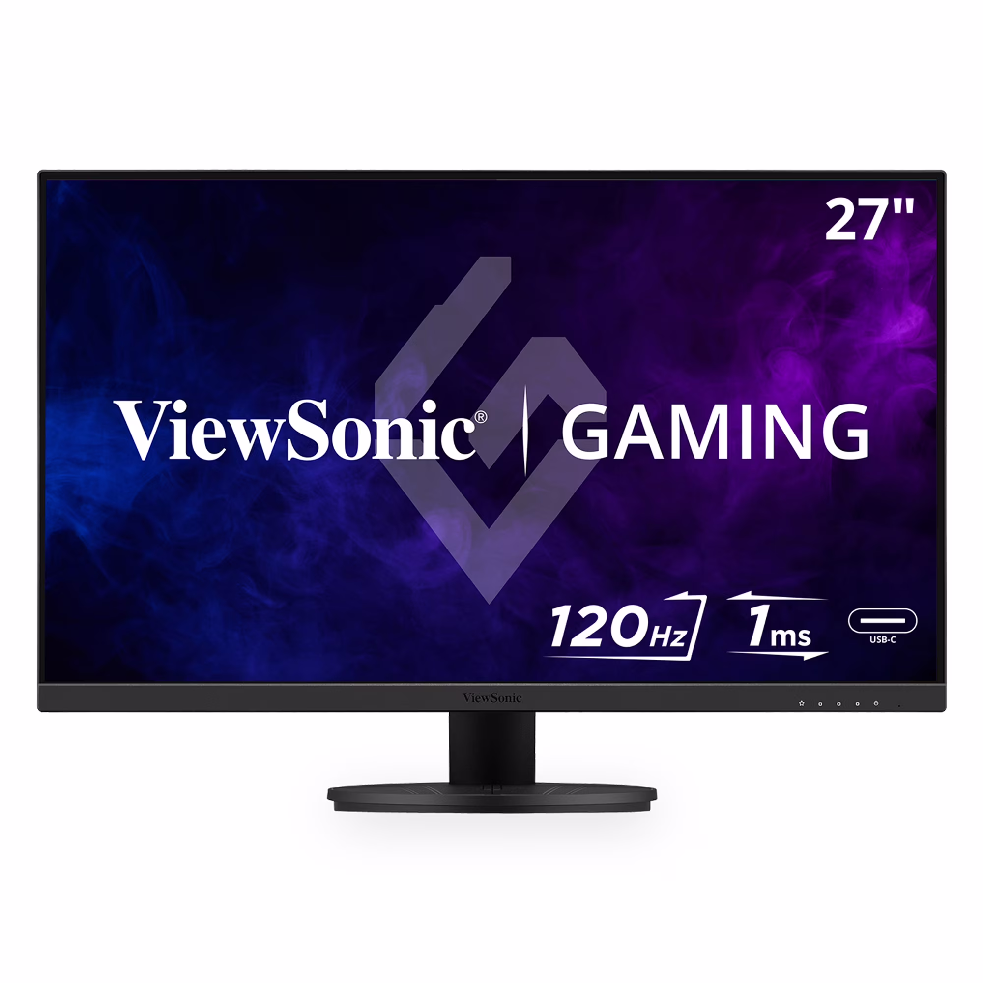 ViewSonic 27" Full HD IPS Gaming Monitor, 1ms, 120Hz, Eye Care, USB-C, HDMI, DisplayPort