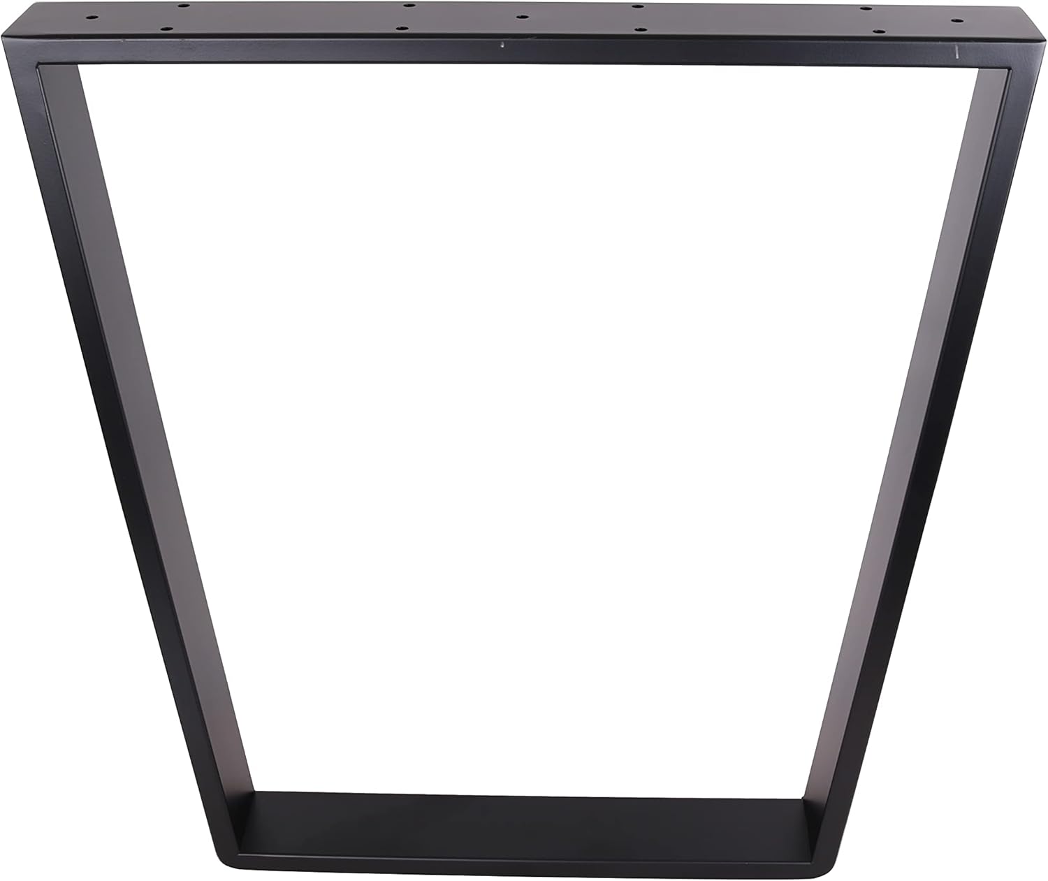 2 x 28 Trapezoid Shaped Dining Table Legs, Heavy Duty Inverted trapezoidal Steel Table Legs, Office Table Legs,Computer Desk Legs,Industrial Kitchen Table Legs,Country Style Table Legs,Set of 2,Black