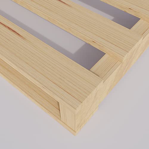 Mayton, Wooden Pallets, Easy for Commercial Use, Strong Sturdy Structure, 38x36x5, 1 Pcs, Wood Finish