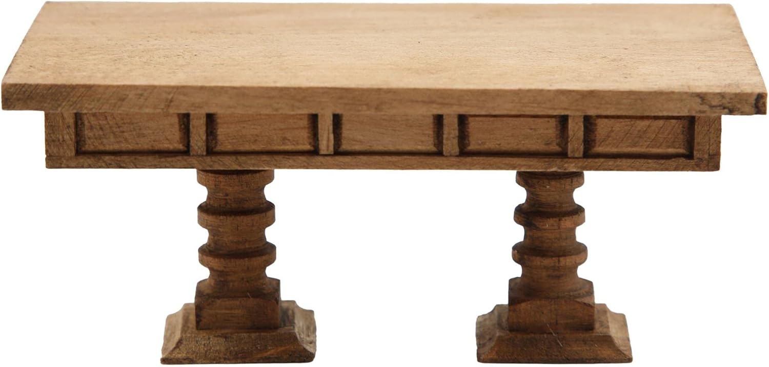 Dollhouse Mexican Hacienda Style Rectangular Table Wooden Dining Furniture