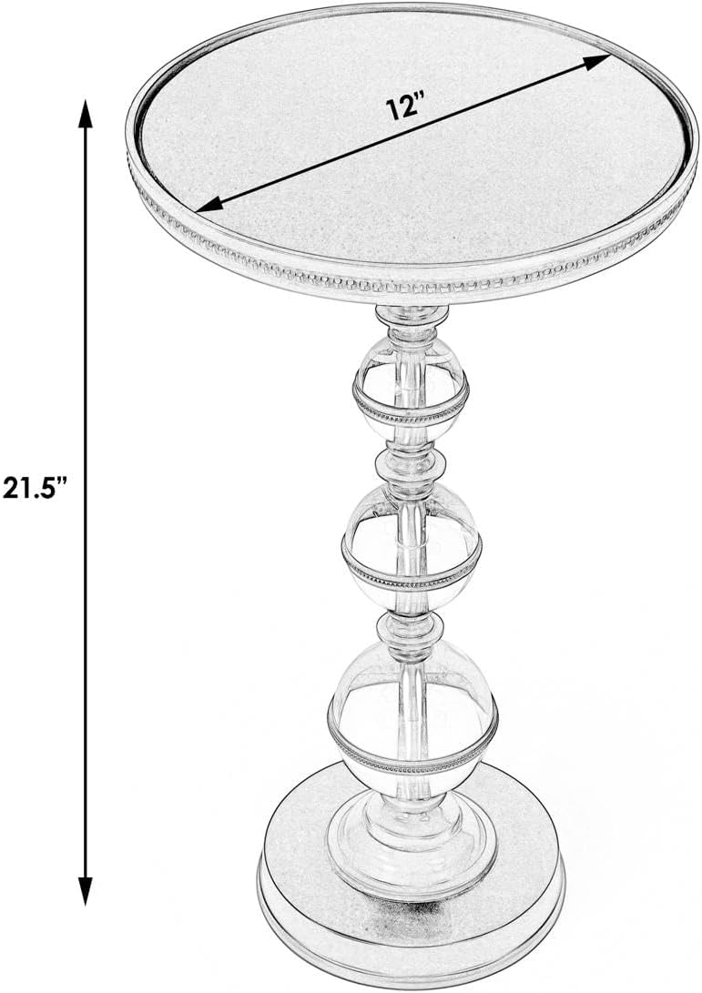 Butler Specialty Company Forella Granite & Acrylic Pedestal End Table