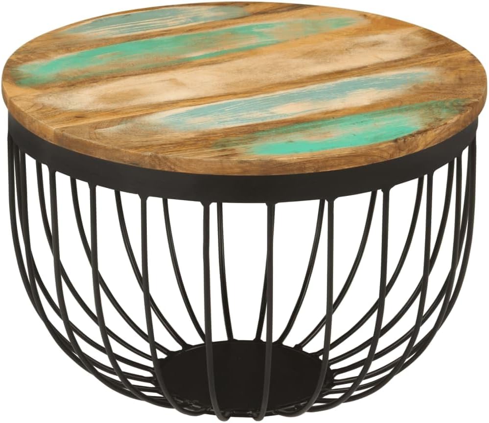 Modern Coffee Table with Storage, Farmhouse Coffee Tables, Space Saving Living Room Tables Ø19.7