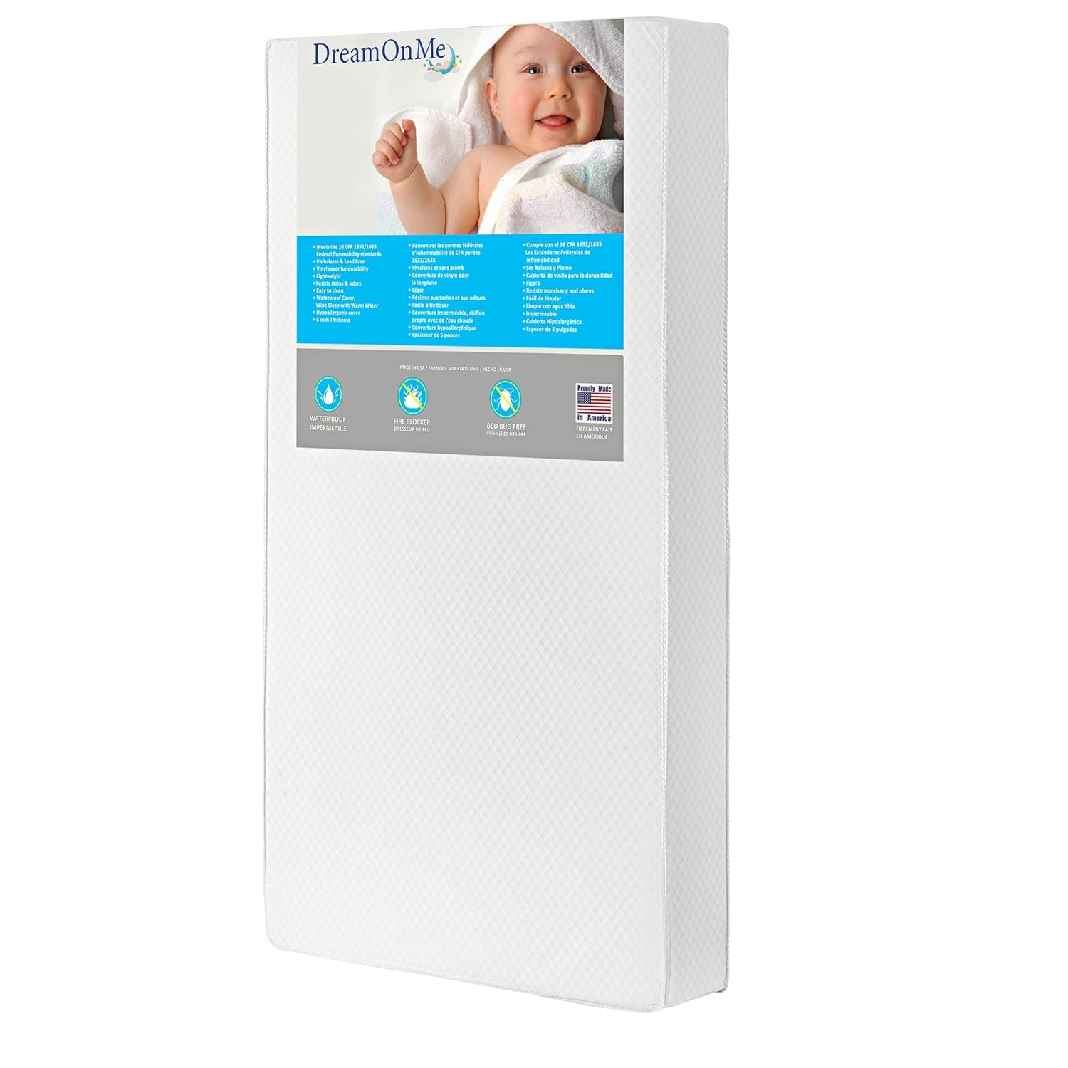 Lullaby 2-Sided Crib & Toddler 224 Coil Mattress (155-224)