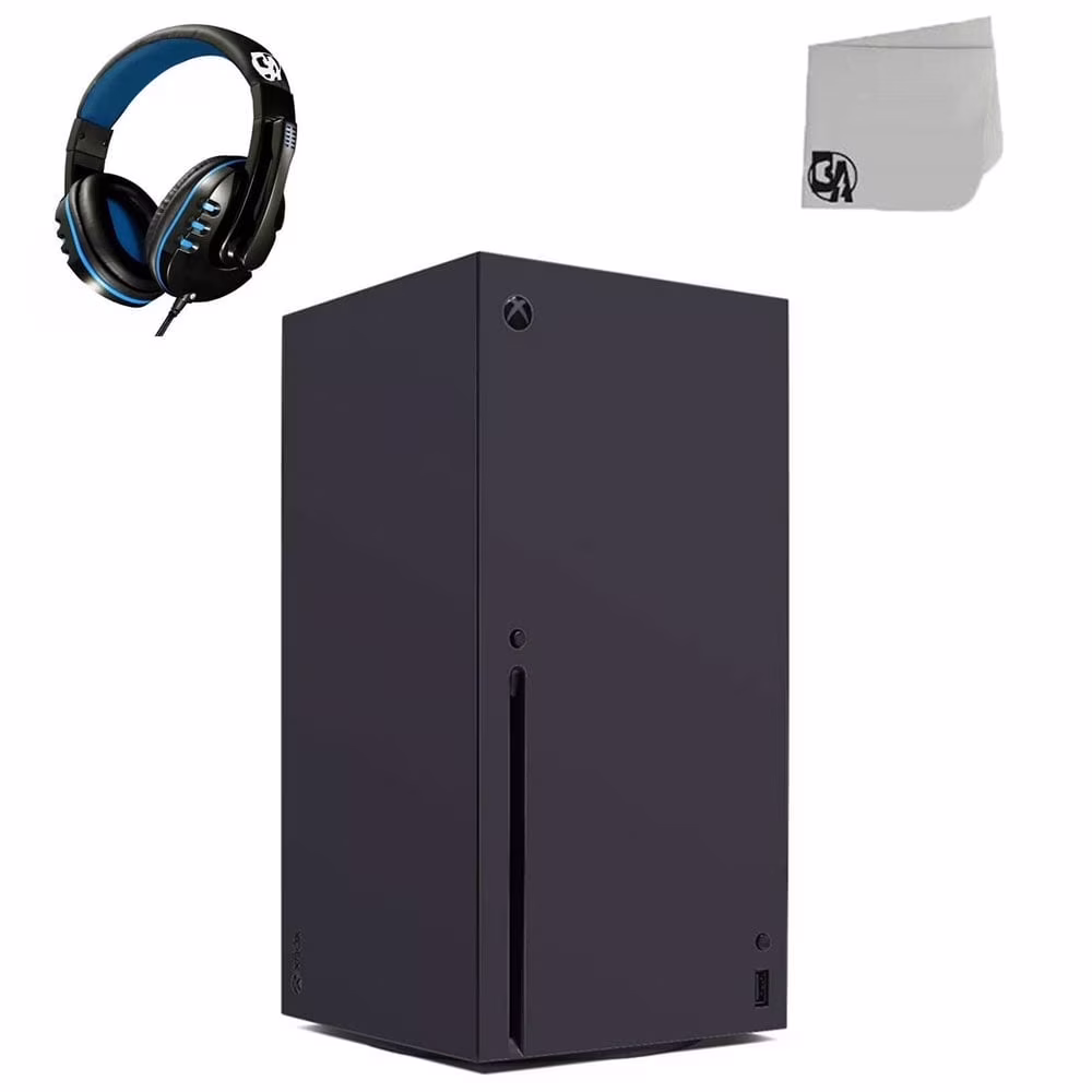 Pre-Owned Xbox Series X Video Game Console Only White with Headset BOLT AXTION Bundle Used