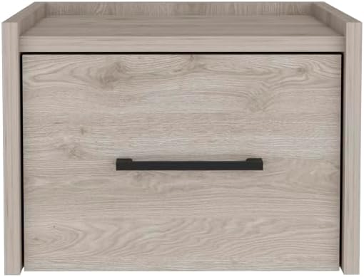 Calion Floating Nightstand in Light Gray - Perfect for a Modern and Minimalist Look