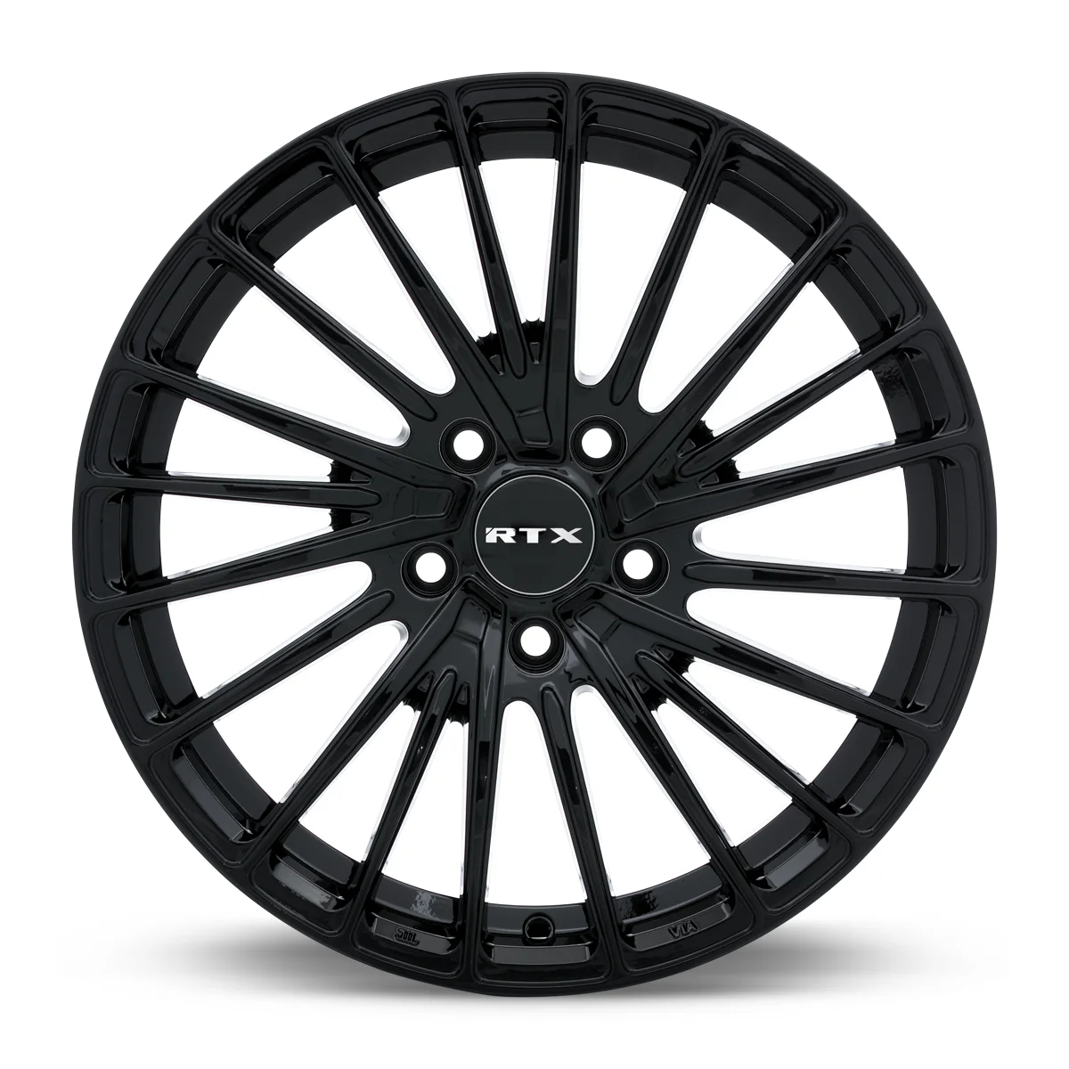 RTX Polar 17x7.5 5x114.3 ET40 CB73.1 Gloss Black Wheel