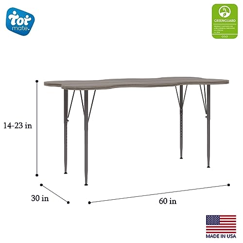 My Place Large Rectangular Kids Activity Table, Adjustable Height 21