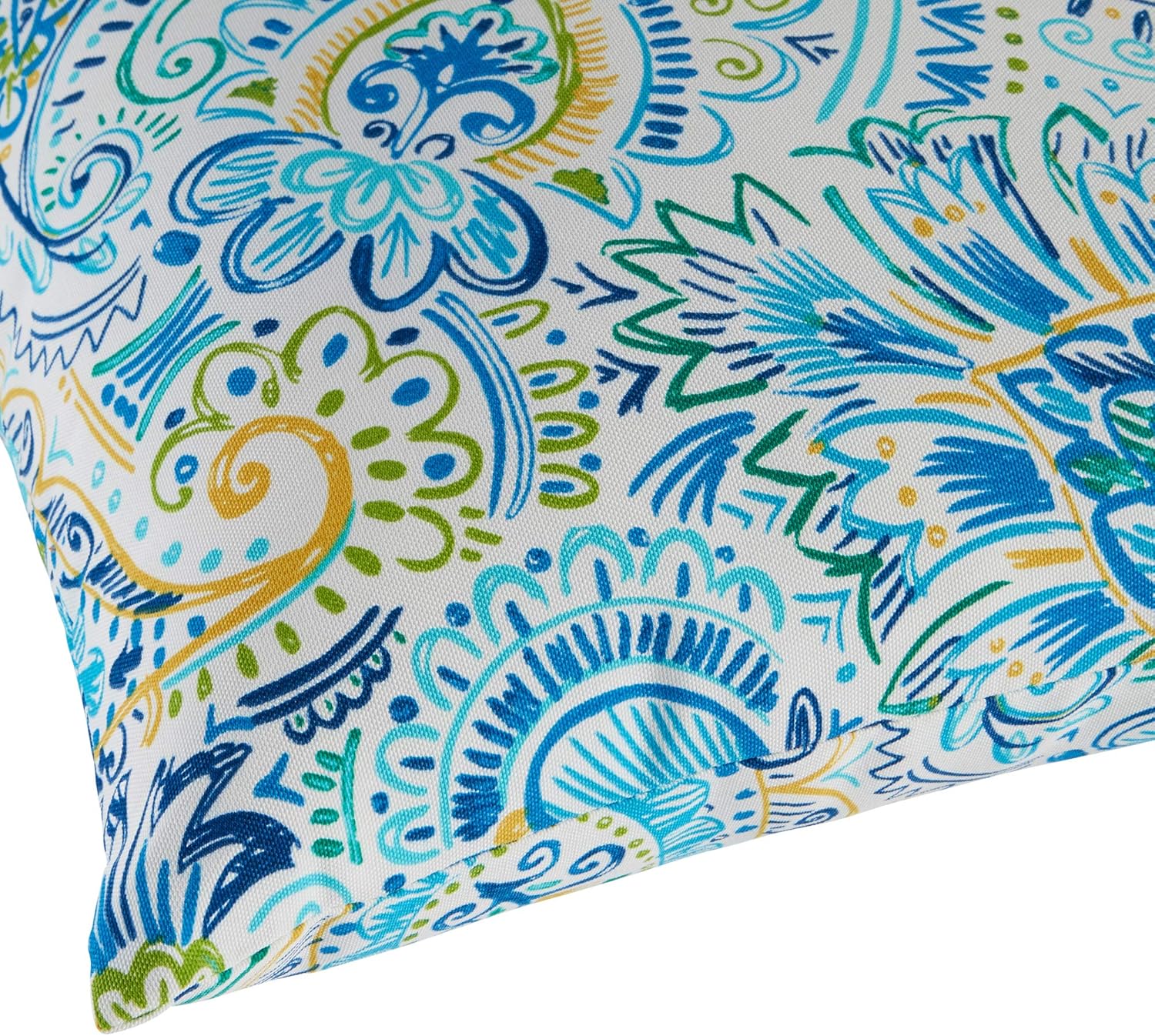 Greendale Home Fashions Outdoor 44 x 22-inch High Back Chair Cushion 2 Count and Rectangle Throw Pillow 2 Count Paisley