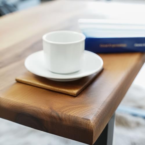 Live Edge Walnut Solid Wood Desk, Natural Computer Desk, Standing Wooden Desk, Office Furniture, Living Room Furniture, Rustic Dining Table (20