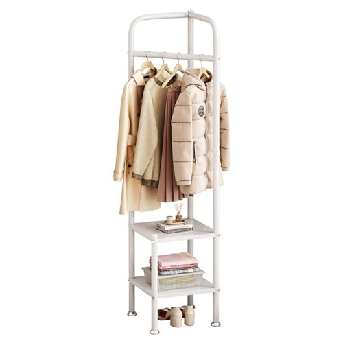 Modern Entryway Corner Hall Tree, Metal Clothes Rack with Shoe Bench Entryway Coat Rack Clothes Rack Shoes Shelf Organizer for Home Office Bedroom
