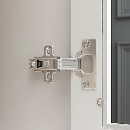 Hitow Tall Bookshelf White Bookcase with Glass Doors, Wooden Display Cabinet with 4-Tier Shelf & 2 Drawers, Pantry Cabinet for Home Office, Living Room, White (31.5”W x 15.7”D x 70.1”H)