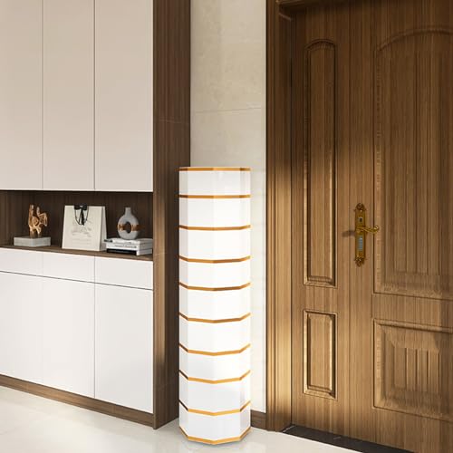 360 Spinning Shoe Rack Organizer Shoe Carousel With Adjustable Shelves Freestanding Narrow Slim Shoe Organizer Shoes Rack Unit For Front Door Entrance,Living Room,Hallway,Bedroom(Black,16.92x50in)