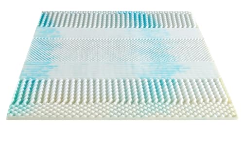2'' Reversible Gel Memory Foam 7- Zone Mattress Topper (Full)
