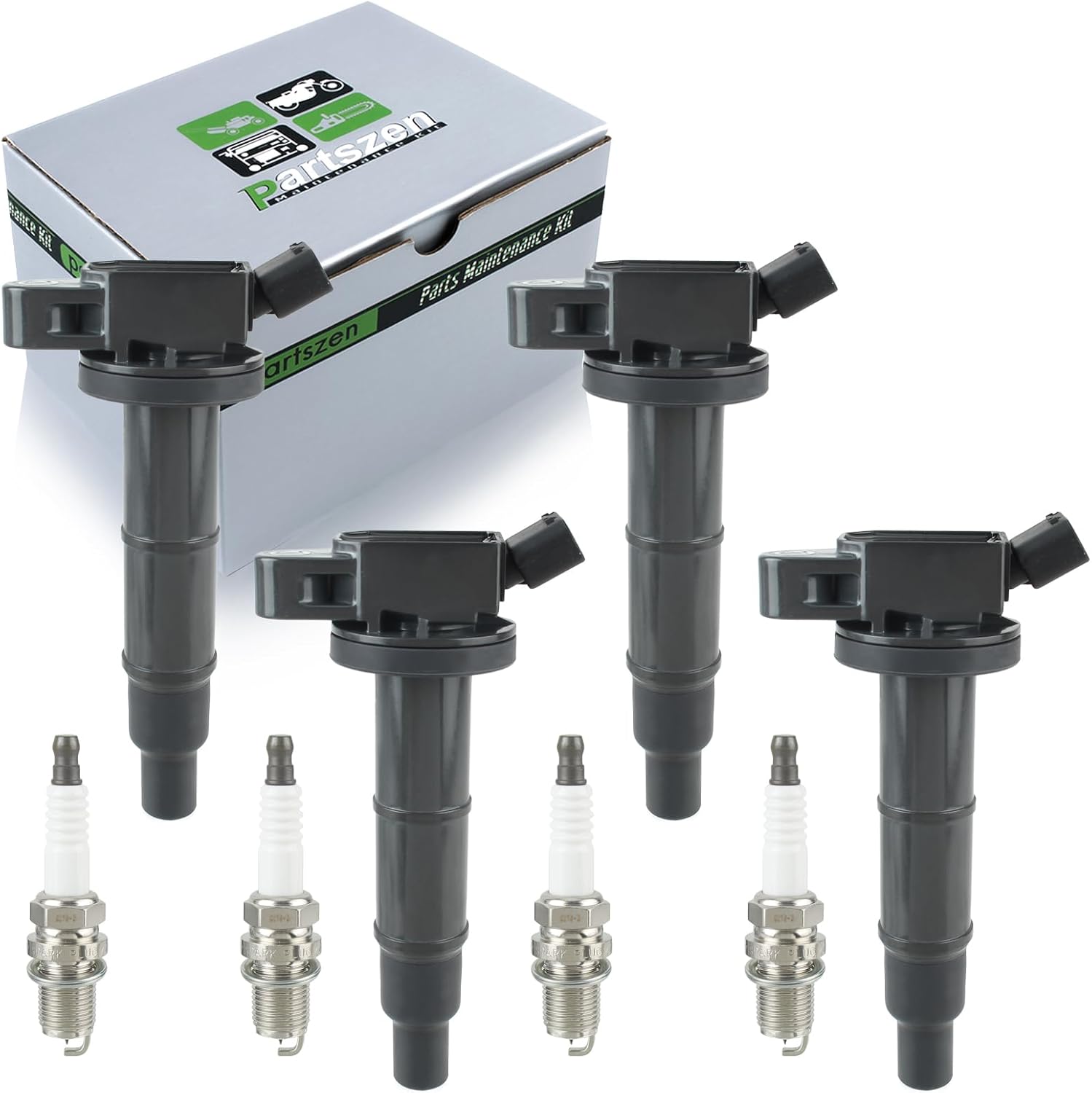 UF333 UF494 4pcs Ignition Coil Spark Plug Fit for Toyota Camry Corolla Highlander Matrix RAV4 Solara for Lexus HS250h for Scion tC xB 2002-2012