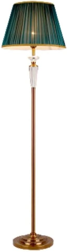 standing Metal Crystal Floor Light Fabric Lampshade Standing Lamp Reading Lamp for Living Room Office and Bedroom s for living room modern