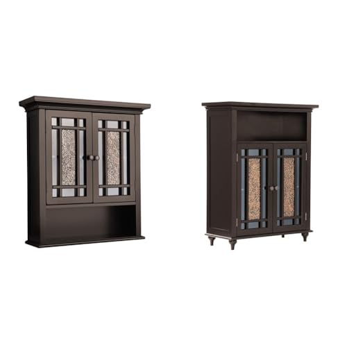 Teamson Home Neal, Panel Door Wall Cabinet, Gray