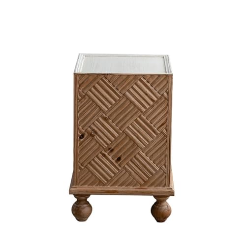 ULTRAWAVE Living Room Tables Square Side Table Home Decoration Wooden Corner Table Living Room Sofa Side Double-Layer Small Coffee Table Bedroom Bedside Table Sofa Table
