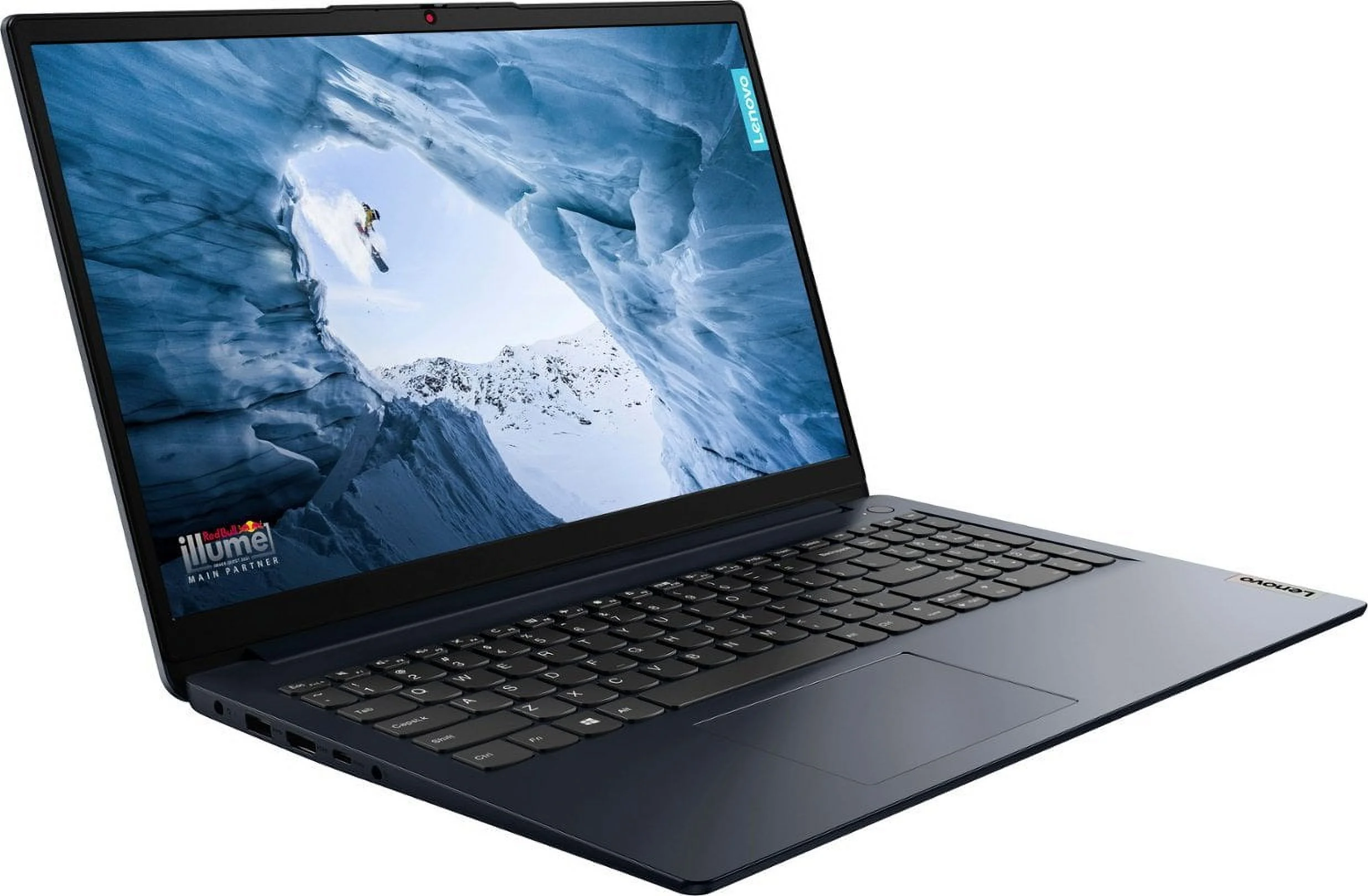 Lenovo IdeaPad 1 15.6" HD Touchscreen Laptop, AMD Ryzen 5 7520U, 8GB RAM, 256GB SSD, Abyss Blue