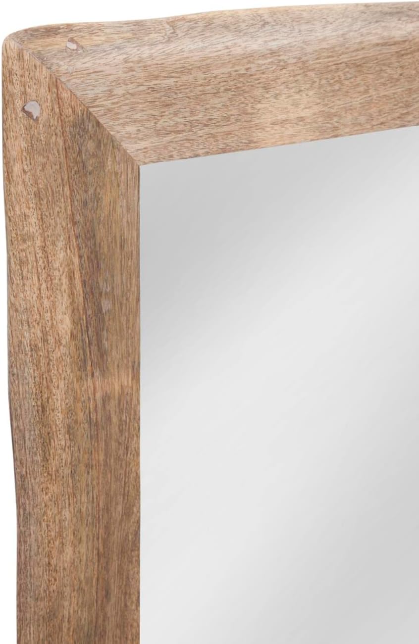 Malouf Wall Mirror in Natural Mango Wood