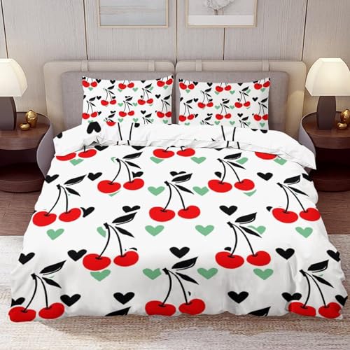 Delerain Comforter Set Queen Size, Kawaii Corgi 3-Piece Bedding Set for Women Men Modern Soft Microfiber Bedroom Set Room Decor, 1 Duvet Cover + 2 Pillowcases
