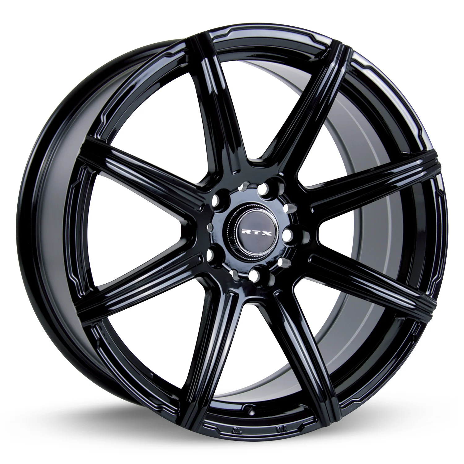 RTX Compass 17x7.5 5x114.3 40P C73.1 Gloss Black Wheel