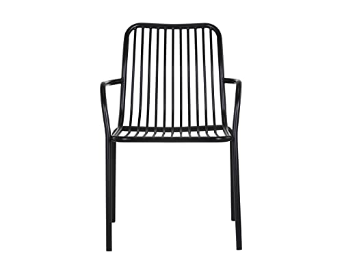 Cypress Outdoor Dining Chair – Black (Set of 2)