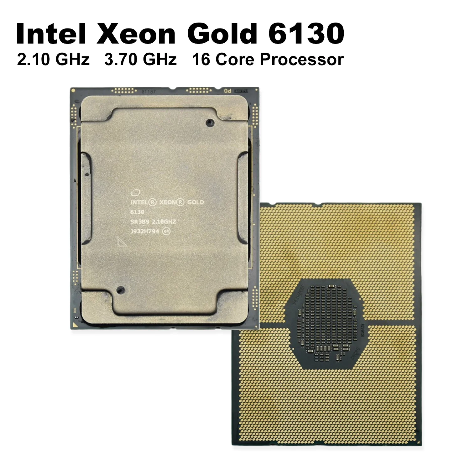 Pre-Owned Intel Xeon Gold 6130 2.1GHz 16-Core CPU - 3.7GHz Turbo SR3B9 - High Performance