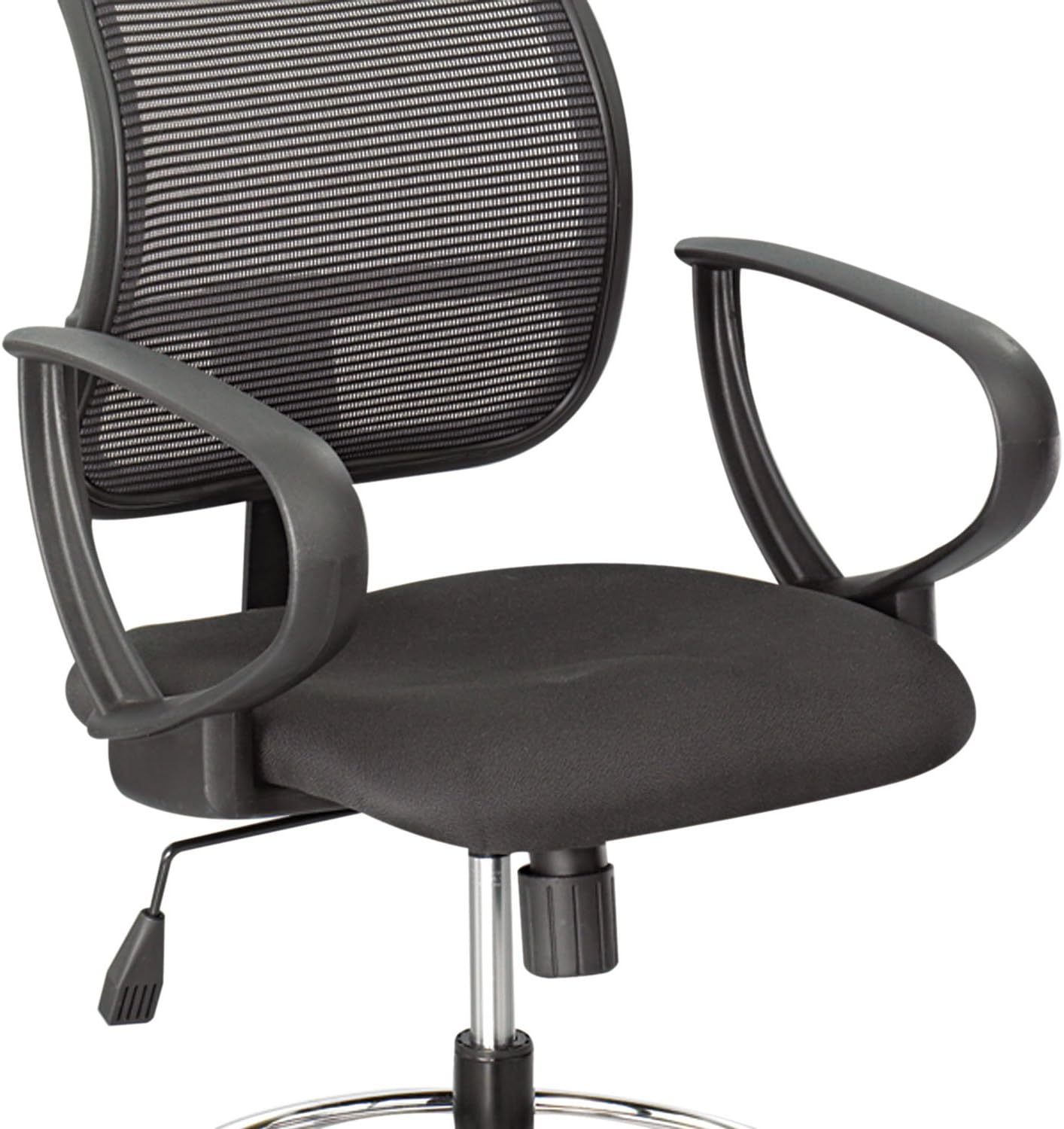 Safco 3396BL Optional Loop Arm Kit for Mesh Extended Height Chair Black 1 Pair