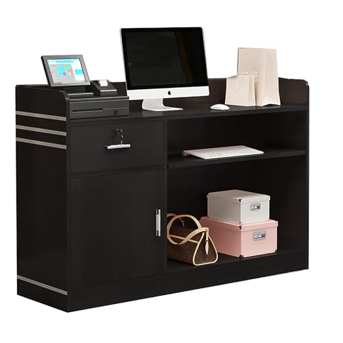 Reception Desk, Stations Counter Table, L-Shap Cashier, Checkout Counter, Simple and Modern, Convenience Store, Milk Tea Shop, Reception Desk, Hair Salon, Clothing Store, Counter Front Desk