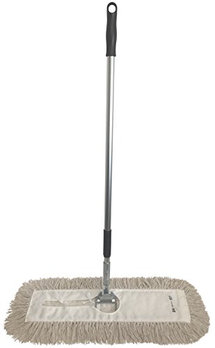 Ultimate Dust Mop Kit: Industrial-Grade Performance, Heavy-Duty Frame, Telescopic Handle - Red 24 Inch