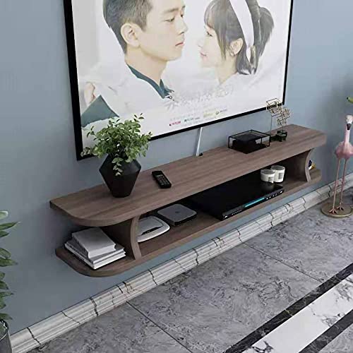Floating TV Stand Cabinet Floating TV Stand Cabinet,Matte Simple Wood Multimedia Storage Shelf,Entertainment Floating Wall Unit Hanging TV Console