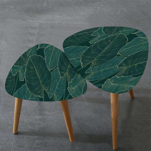 Triangle Nesting Coffee Table Set of 2 Thai asian style luxury decoration for Modern Minimalist Side Table Small End Table Leisure Tea Table Living room Bedroom Office