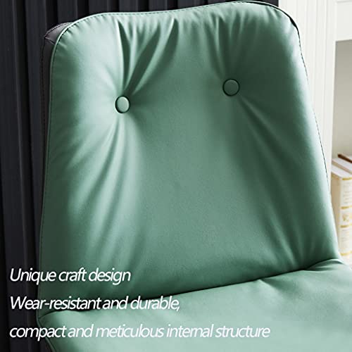 Kitchen Dining Room Furniture Chairs Double Layer Leather Dining Chair European Backrest Restaurant Light Luxury Casual Sales Office Chair Household Desk Chair (Color : Blue)