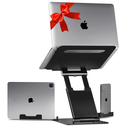 Ergonomic Laptop Stand for Desk, Adjustable Height up to 20