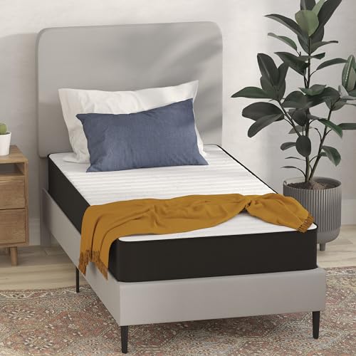 Flash Furniture Capri Comfortable Sleep 8 Inch CertiPUR-US Certified Spring Foam Hybrid Mattress, King Mattress in a Box