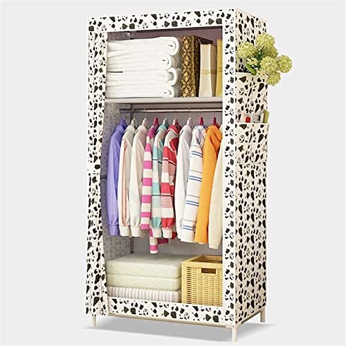 Portable Closets Cloth WardrobePortable Wardrobe Cloth Wardrobe Wardrobe Bedroom Single Simple Simple Modern Dormitory Fabric Small Assembly Folding Cloth,A Portable Cloth Hanger-70X45X150cm-A