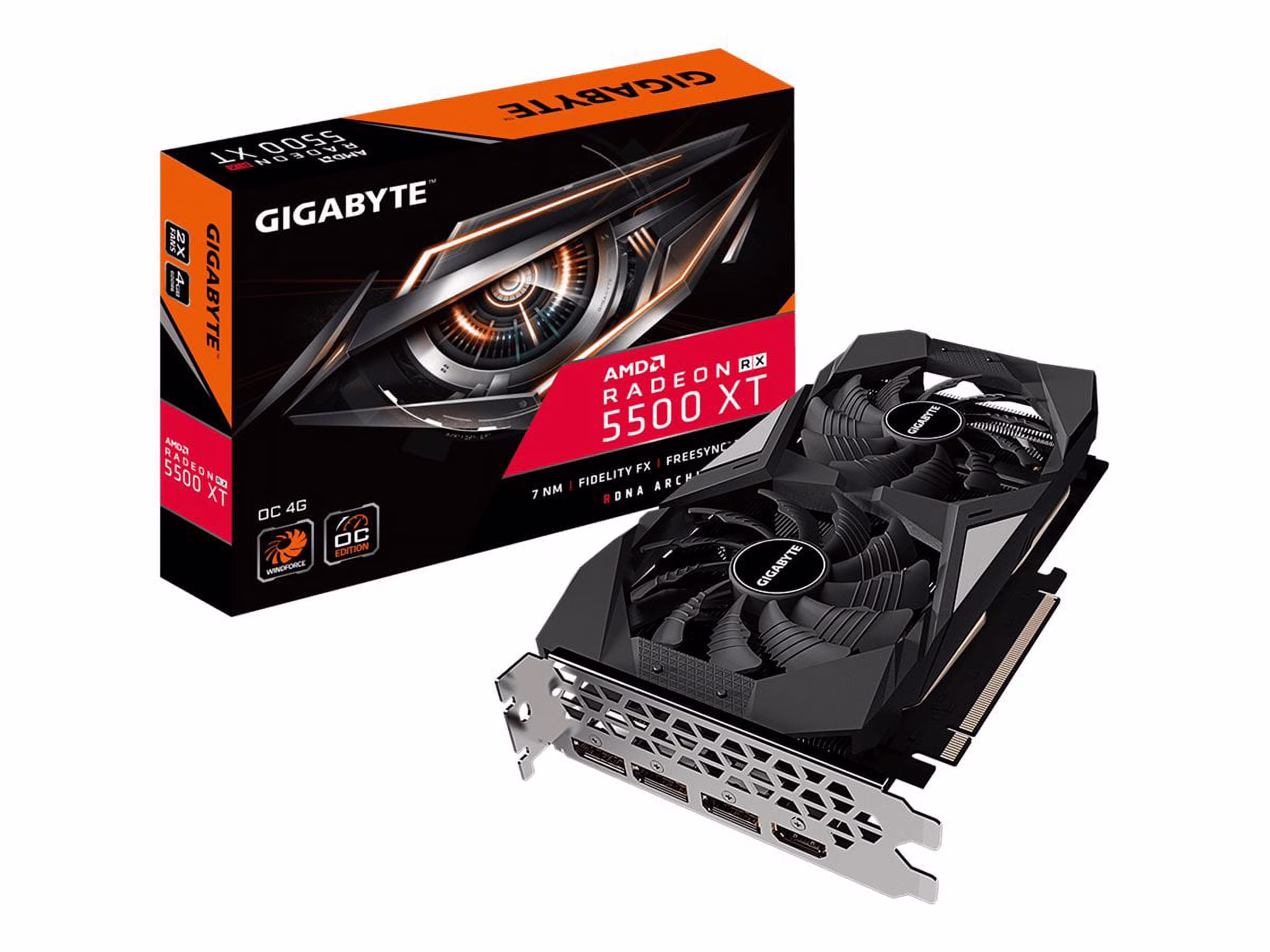 Gigabyte AMD Radeon RX 5500 XT Graphic Card, 4 GB GDDR6
