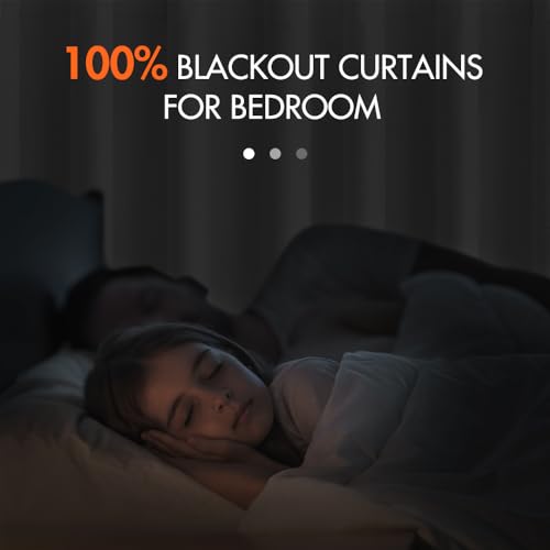 MIULEE 100% Blackout Linen Curtains 96 inches Long 2 Panels Back Tab Bedroom Drapes Living Room Black Out Window Treatments Thermal Insulated Room Darkening Rod Pocket, Natural Cream Beige