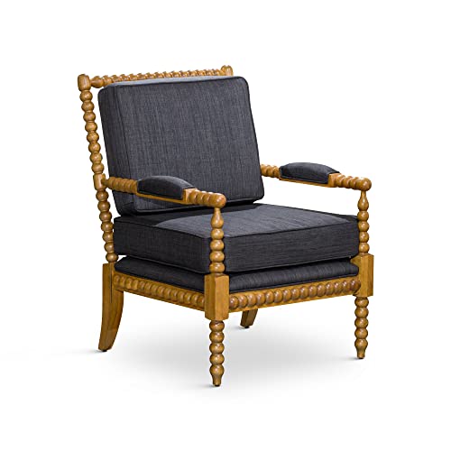 DTY Indoor Living Silverthorne Spindle Chair, Weathered Oak, Charcoal