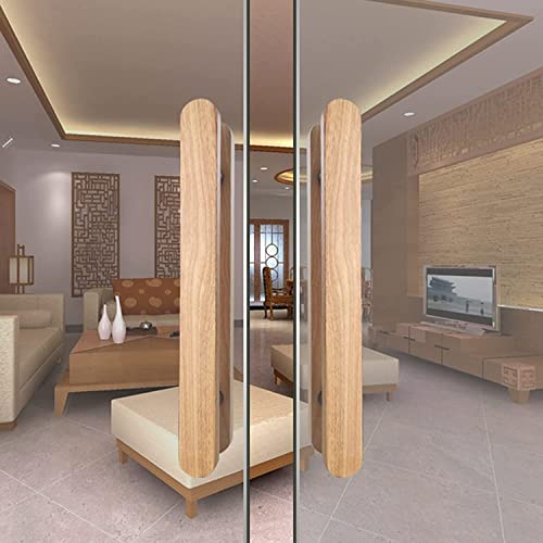 Sliding Barn Door Handle Wood Door Handle Pull,Round Barn Door Handles Wide Push Pull Door Entry Gate Grab Bar for Internal External,16/24/ 60/71 Inch Tall,Easy to Install