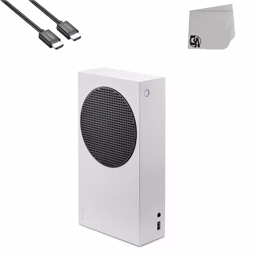 X-Box Pre-Owned Xbox Series S Console White 512GB SSD 1440p HDR Digital with HDMI Cable Bundle