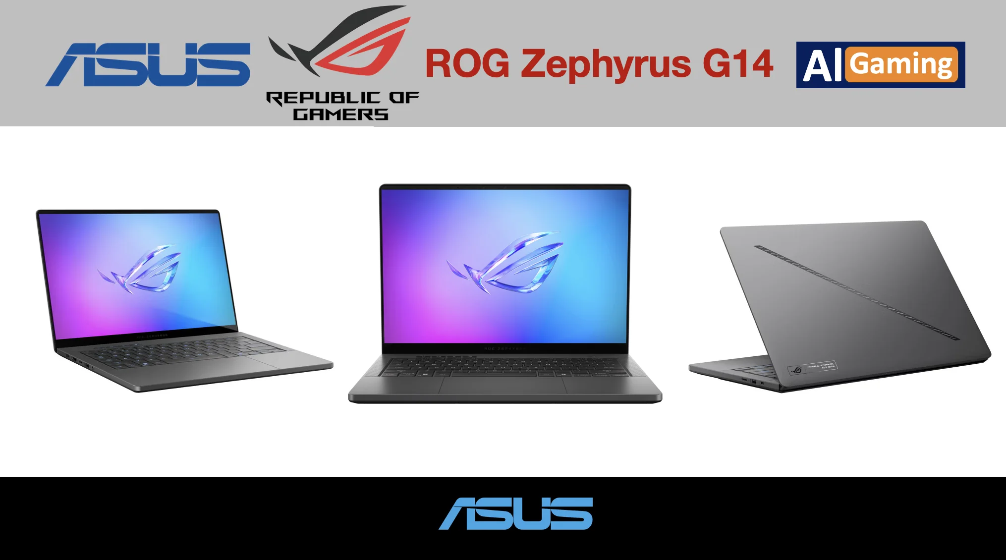 ASUS ROG Zephyrus G14 AI Gaming Laptop 14.0in 120Hz 2.8K Display (AMD Ryzen AI 9 HX 370, GeForce RTX™ 5070 Ti 12GB, 32GB LPDDR5X, 4TB PCIe SSD, RGB KB, WiFi 7, Webcam, Win 11 Pro) w/USB-C Dock