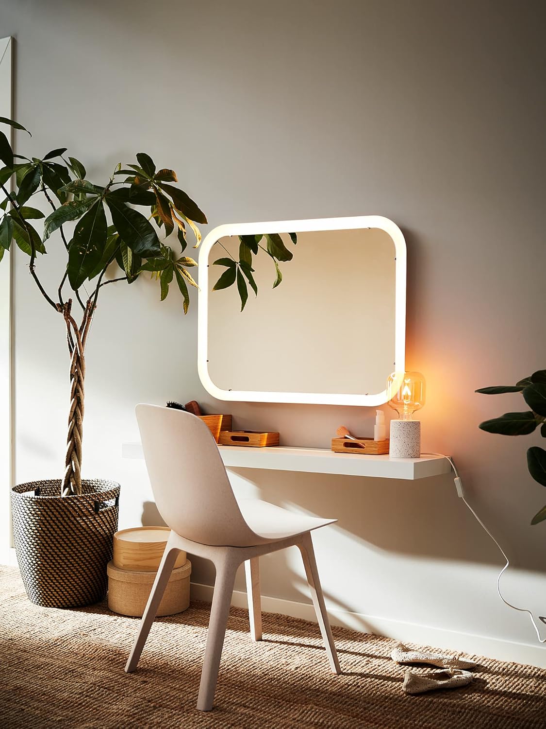 IKEA LACK wall shelf white (26x110 cm) with concealed mounting hardware.