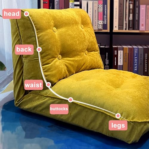 Lazy Simple Sofa Tatami Single Small Folding Back Chair Balcony Reclining Chair Bay Window Small Sofa(B)