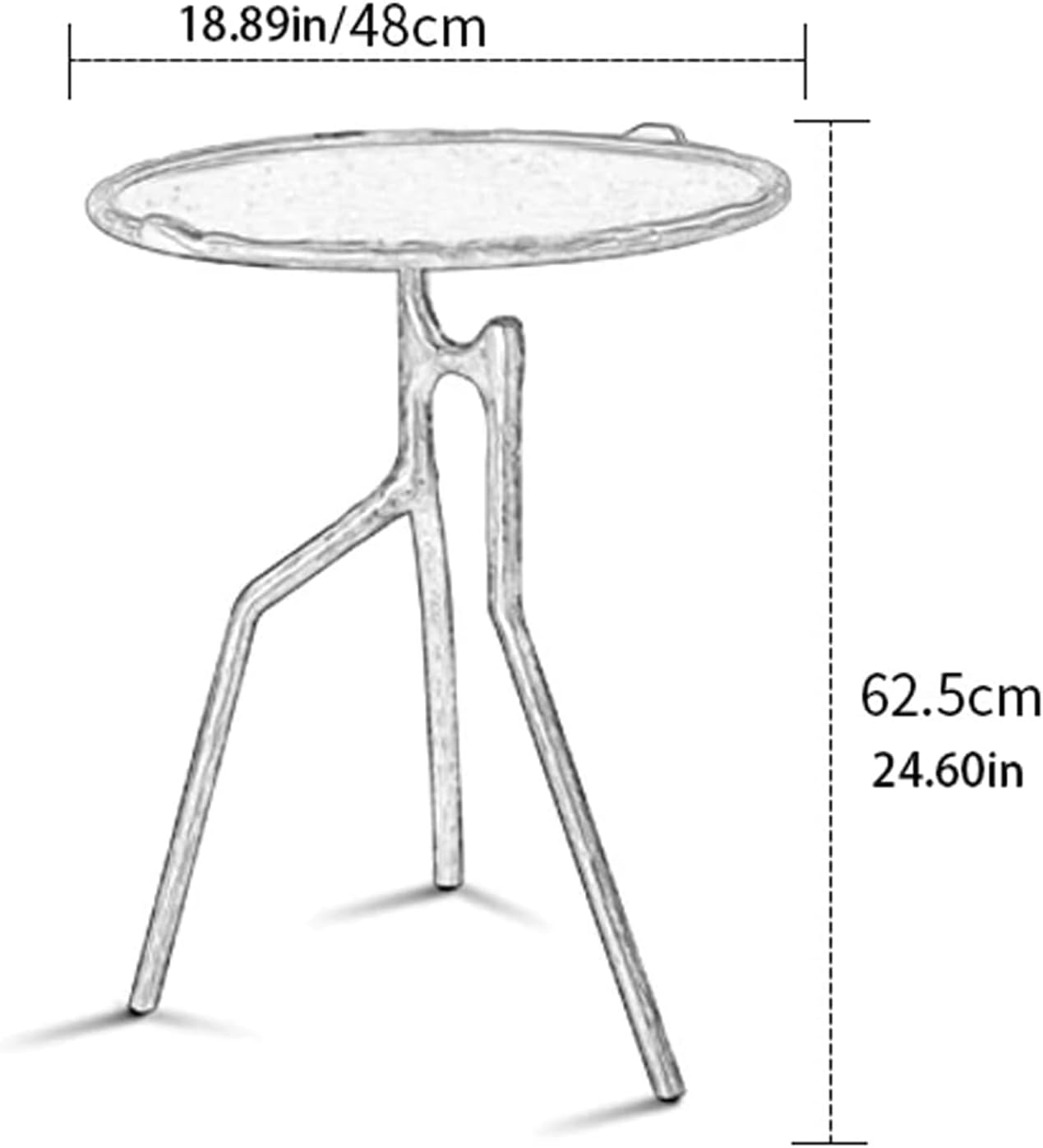 End Table Round End Table Light Luxury Coffee Table Personality Creative Metal Bedside Table Small House Side Tables Center Table Space-Saving