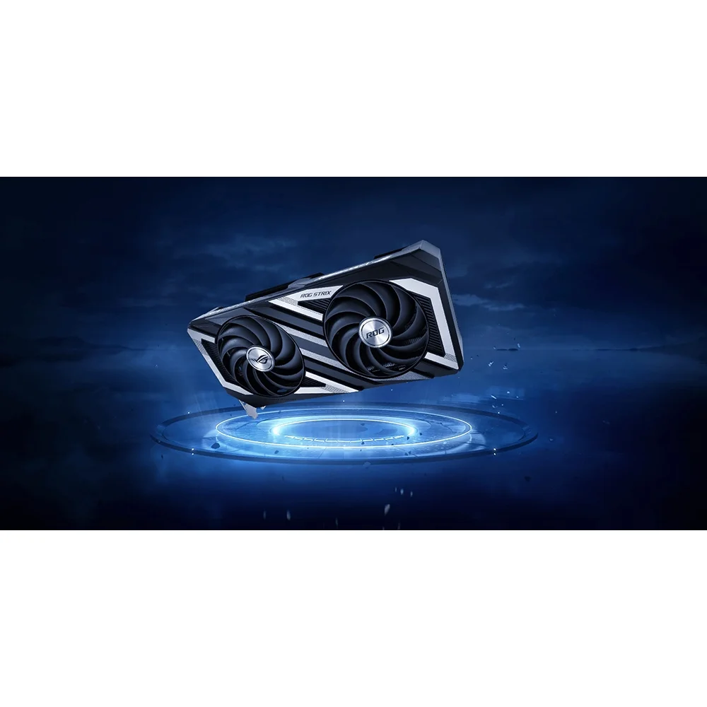 ASUS AMD Radeon 6600XT - PCI Express 4.0 8GB GDDR6 SDRAM Gaming Graphics Card, Black/Gray (ROG-STRIX-RX6600XT-O8G-GAMING)